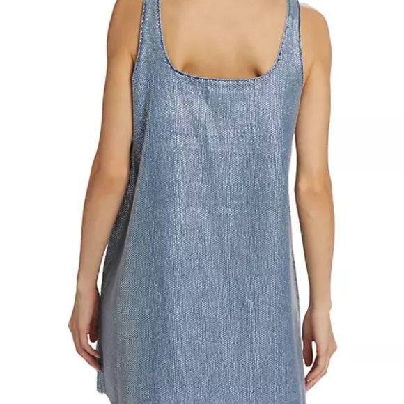 BNWT Triarchy Ms. Perri Crystal Denim Minidress - Picture 6 of 8